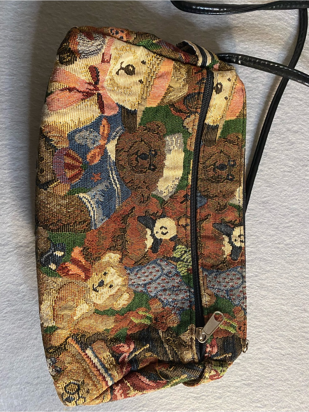 Tapestry Bear Print Skirt - Multicolor